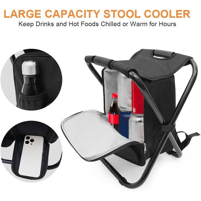 حقيبة ظهر متعددة الوظائف مع كرسي مدمج قابل للطي