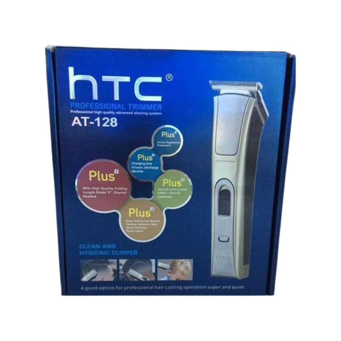 HTC AT128 ماكينة حلاقة وتشذيب احترافية للشعر واللحية